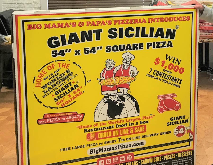 BMPP Giant Sicilian Pizza Box