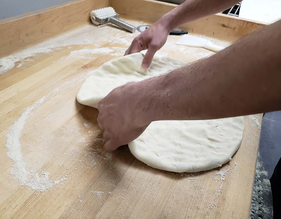 Pizza Dough Kneading