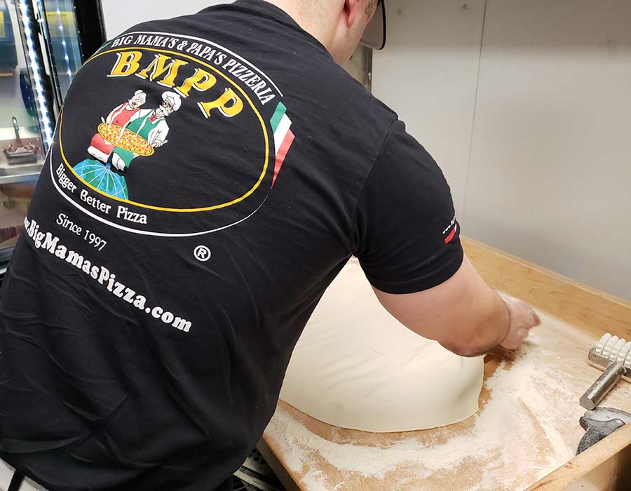 Pizza Dough Spreading