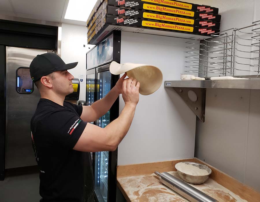 Pizza Dough Tossing